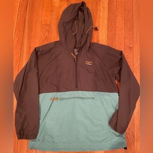 L.L.Bean Women’s Mountain Classic Anorak Blue and Gray